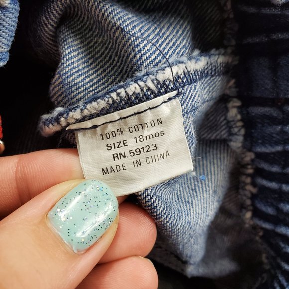 Vintage Suspender Jeans 18 months - Picture 8 of 9